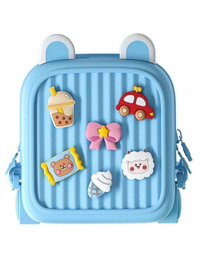 fashionhome - Creative Design Waterproof Cute Moveable Brooches Double Shoulder School Bag Pack for Kids - Image 1