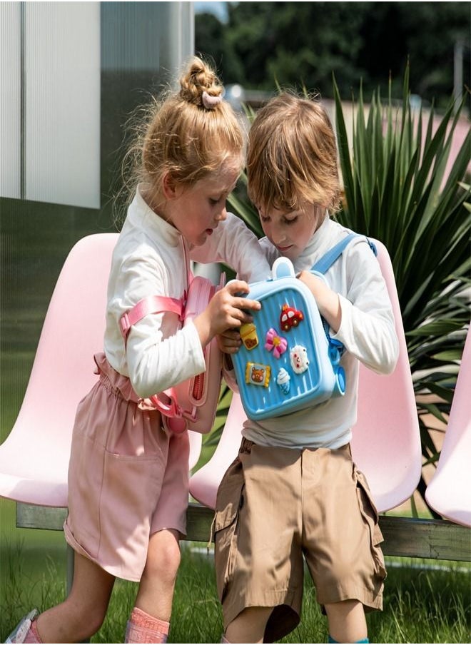 fashionhome - Creative Design Waterproof Cute Moveable Brooches Double Shoulder School Bag Pack for Kids - Image 1