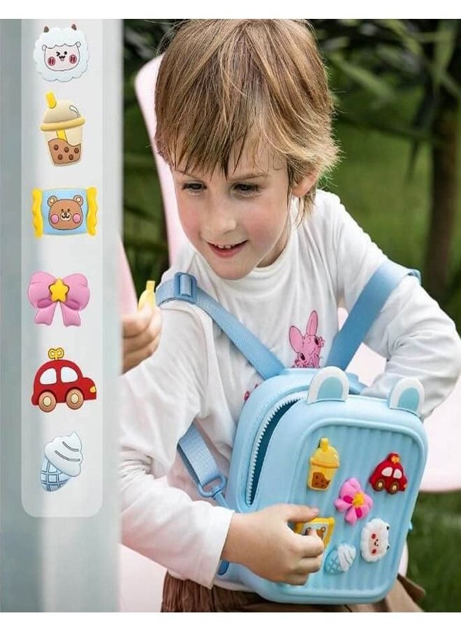 fashionhome - Creative Design Waterproof Cute Moveable Brooches Double Shoulder School Bag Pack for Kids - Image 1