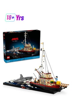 LEGO LEGO Ideas Jaws Building Set, Diorama Model Kit for Adults to Build, Features Shark & Orca Boat, plus Chief Brody, Hooper and Quint Minifigures, Movie Memorabilia Gift for Men, Women, Him or Her 21350  - Image 1