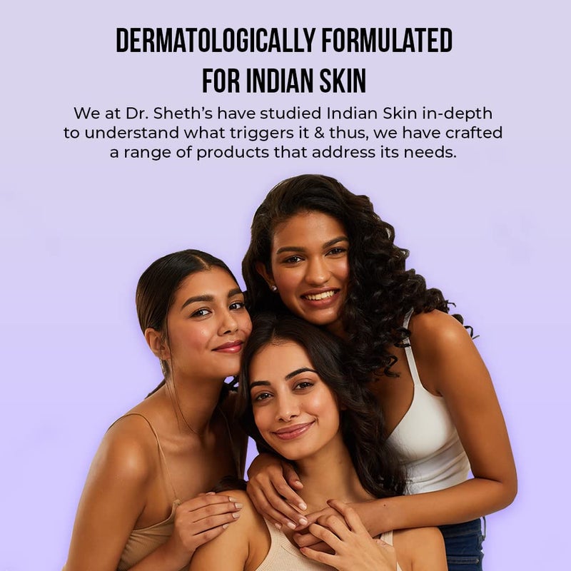 Dr. Sheth's واقي شمس دكتور شيثس المعدني SPF 50 PA واقي شمس مقاوم للماء بدون أثر أبيض سريع الامتصاص خفيف الوزن غير لزج 25 أكسيد الزنك لجميع أنواع البشرة للنساء والرجال 50 جرام - Image 5