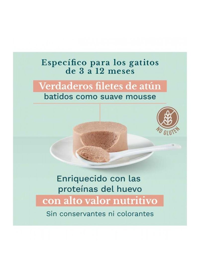 شيسر شيسير علبة موس للقطط الصغيرة 3-12 طعام رطب بالتونة 85 جم (6 قطع) - Image 4