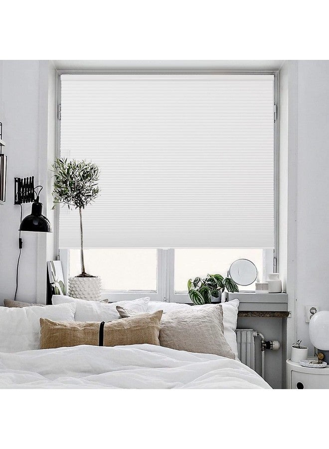 Joydeco Cellular Shades Cordless, Blackout Shades Cellular Blinds for Indoor Windows, Blackout Blinds Honeycomb Blinds Window Shades for Thermal Insulated & Noise Reduction (White, 35" W x 64" H) - Image 3