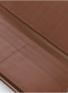 DejaVu Multi Pockets Studded Coffee Brown Wallet  - Image 4