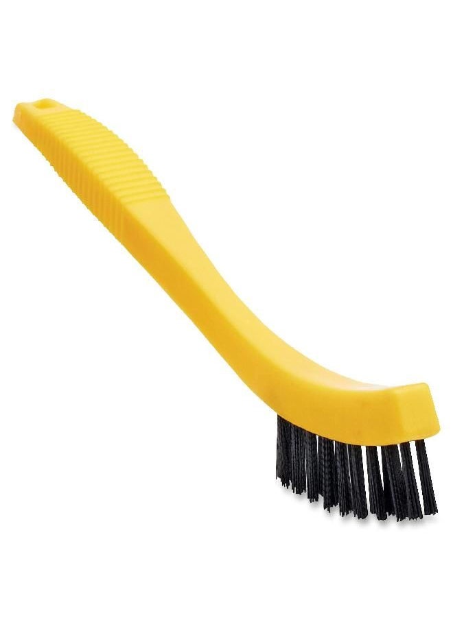Rubbermaid - Rubbermaid Commercial FG9B5600BLA Tile and Grout Brush, Black, Cleaning Scrubbing Brush, Multi-Surface for Grout, Bathrooms, Kitchens, Countertops, 8.5&quot; - Image 1