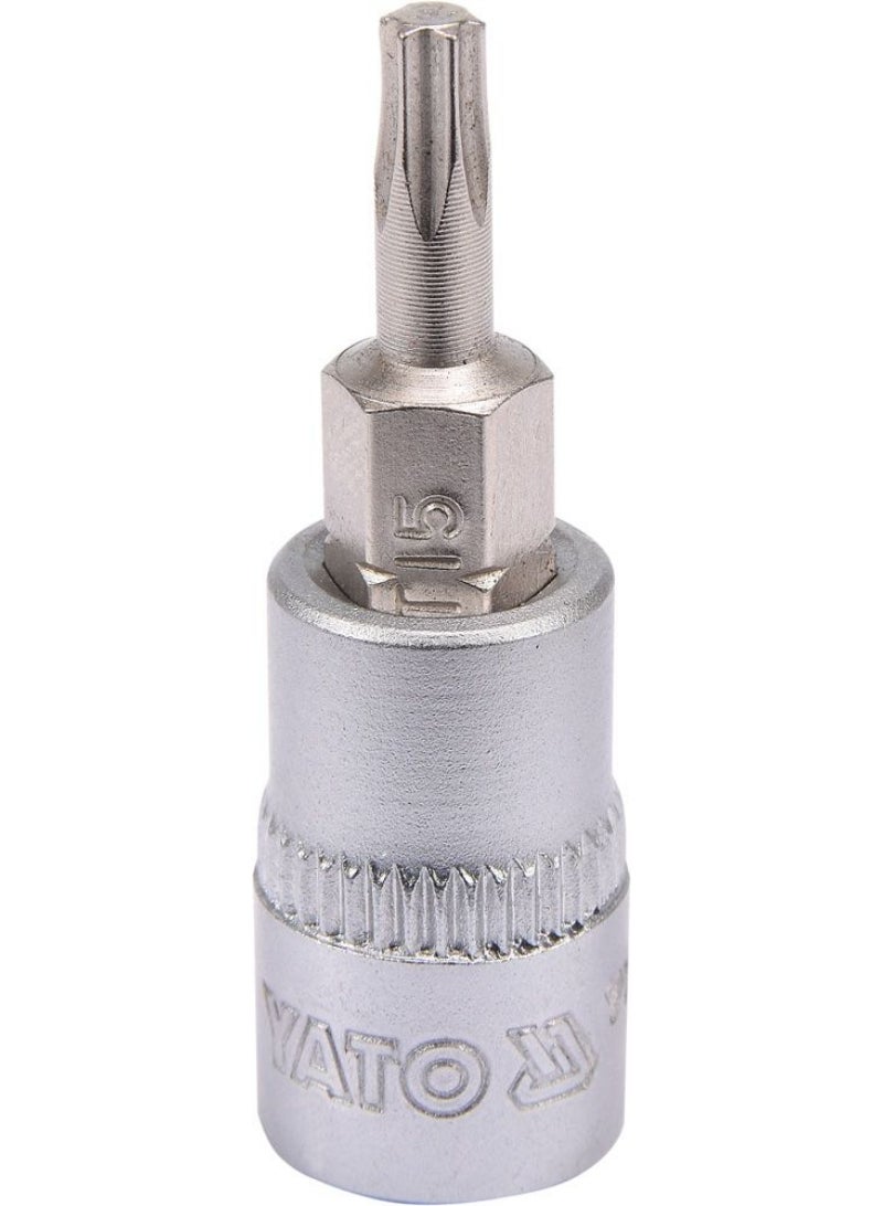 YATO Socket Bit 1/4" Torx T15 L=37mm YT-04303