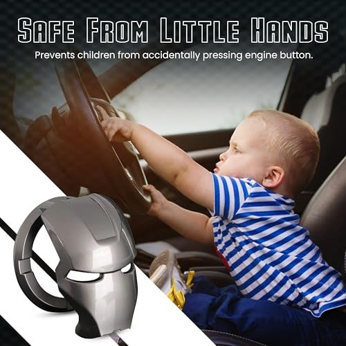 Homeaura Car Engine Start Stop Button Cover – Decorative Protective Sticker Ring | One-Touch Push Start Ignition Switch Cover for All Cars - Image 5