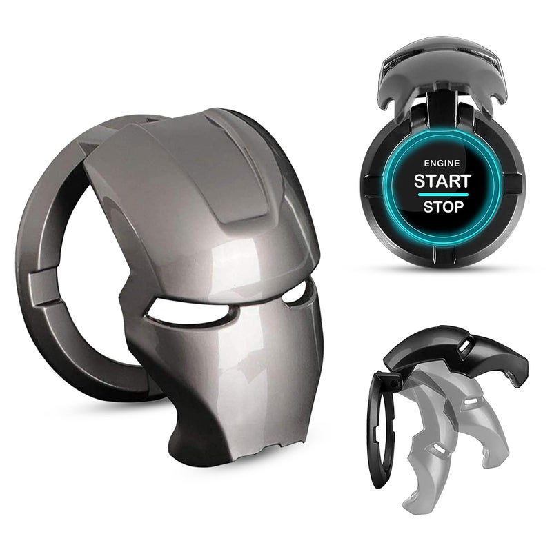 Homeaura Car Engine Start Stop Button Cover – Decorative Protective Sticker Ring | One-Touch Push Start Ignition Switch Cover for All Cars - Image 3