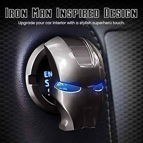 Homeaura Car Engine Start Stop Button Cover – Decorative Protective Sticker Ring | One-Touch Push Start Ignition Switch Cover for All Cars - Image 2