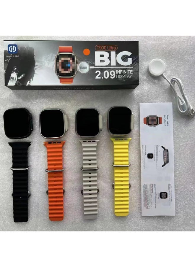 T800/T900ultra Smart Watch 1.99 Inch HD Large Screen Bluetooth Call Sport Hiwatch Pro-Color:T900ultra Black Hiwatch Pro