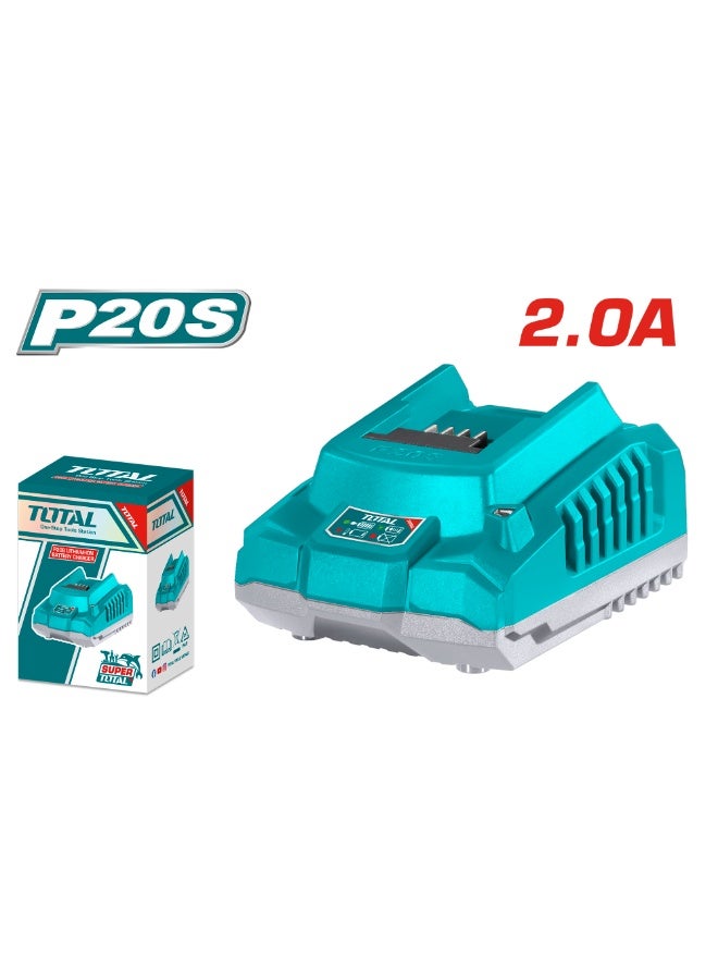 TOTAL Total Fast Intelligent Charger For Li - Ion Battery 20V Tfcli2001
