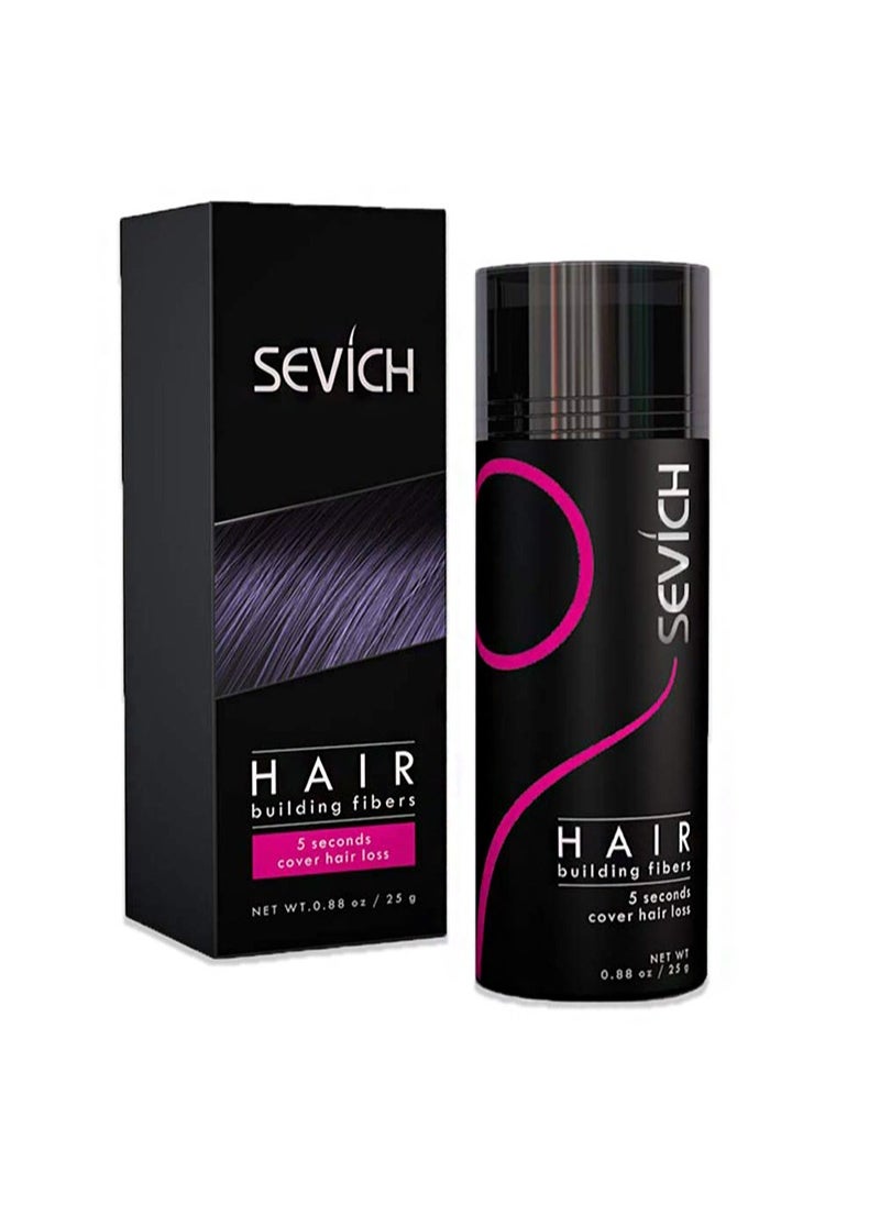 Sevich Hair Fibers for Thinning Hair Fiber Applicator 3-in-1 Set， Natural Concealing Hair Building Fibers，Long-Lasting Spray with Accessory for Crisp Hairlines, Thicker Beard & Styling (Black 25g)  - Image 2