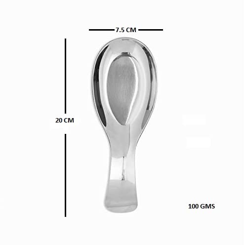 STEREN IMPEX Steren | Stainless Steel Serving Spoon Rest/Holder,Mirror Finish - Image 3