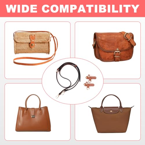 dadop Strap Kit Compatible with Longchamp Mini Bags - Leather Adjustable Purse Straps for Women's Mini Shoulder Bag, Crossbody Handbag - Purse Straps for Longchamp - Image 5
