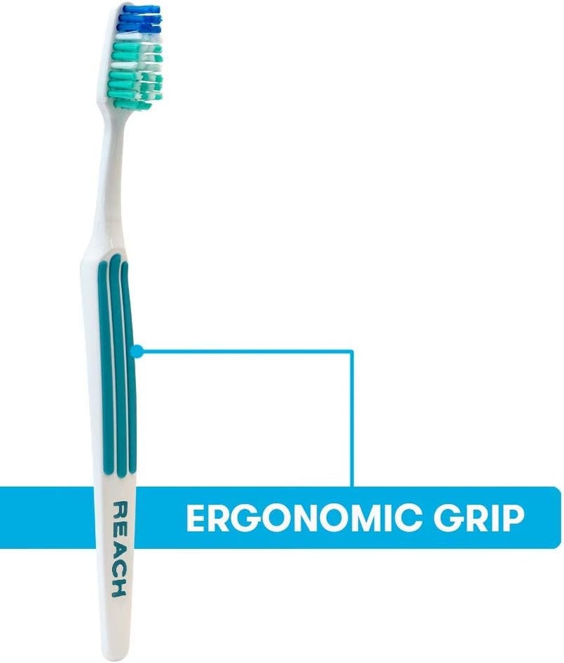REACH Advanced Design Toothbrush, Firm Bristles, 7 Count Value Pack - Image 5