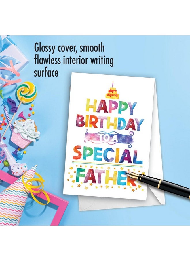 NobleWorks - Birthday Father Greeting Card With 5 X 7 Inch Envelope (1 Card) Dad Special Father C10627Bfg - Image 1