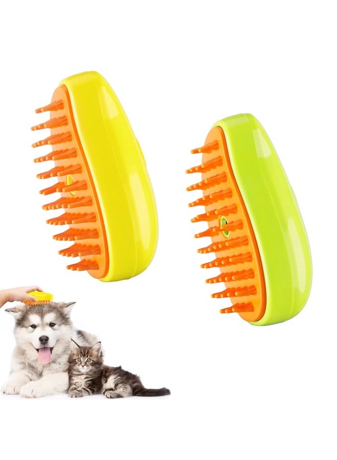 Cat Steam Brush, 3 in 1 Pet Steamy Brush, Silicone Grooming Comb with Steam, Pet Hair Remover Misting Comb for Indoor Cats Dogs ﻿ - Image 1