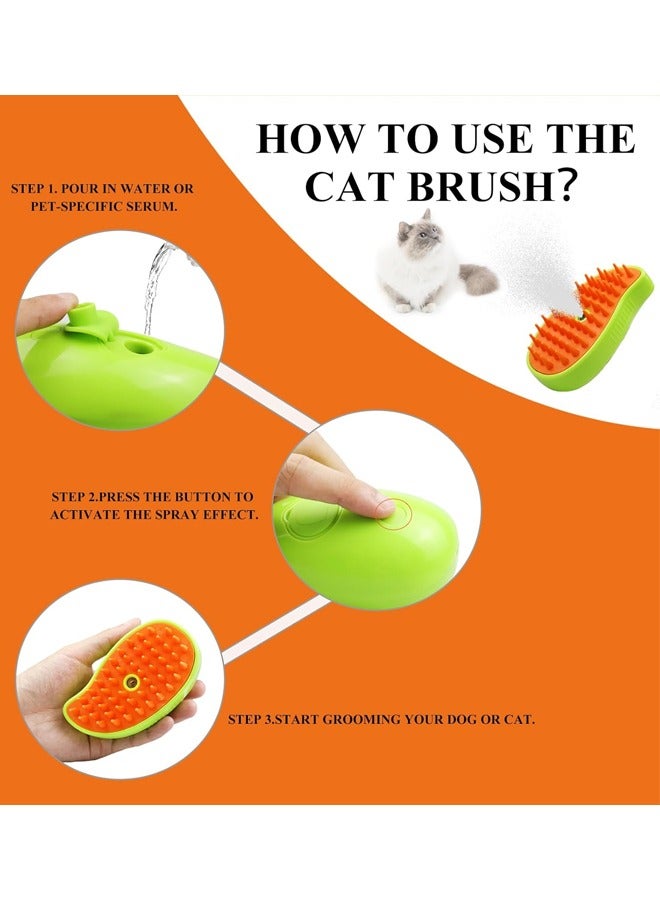 Cat Steam Brush, 3 in 1 Pet Steamy Brush, Silicone Grooming Comb with Steam, Pet Hair Remover Misting Comb for Indoor Cats Dogs ﻿ - Image 4