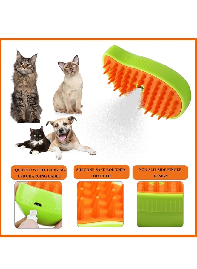 Cat Steam Brush, 3 in 1 Pet Steamy Brush, Silicone Grooming Comb with Steam, Pet Hair Remover Misting Comb for Indoor Cats Dogs ﻿ - Image 3