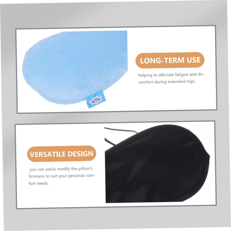 Inflatable U Shaped Travel Neck Pillow with Washable Cover for Airplane Car and Office Comfort - Image 4