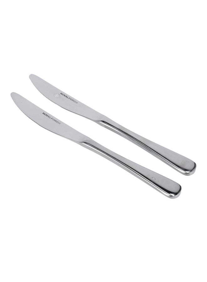 Royalford 2-Piece Table Knife Set Silver - Image 2
