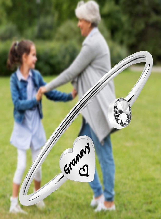 FEELMEM Family Jewelry Granny Bracelet Open Cuff Bangle Grandma Jewelry Granny Gift Nana Gift - Image 4