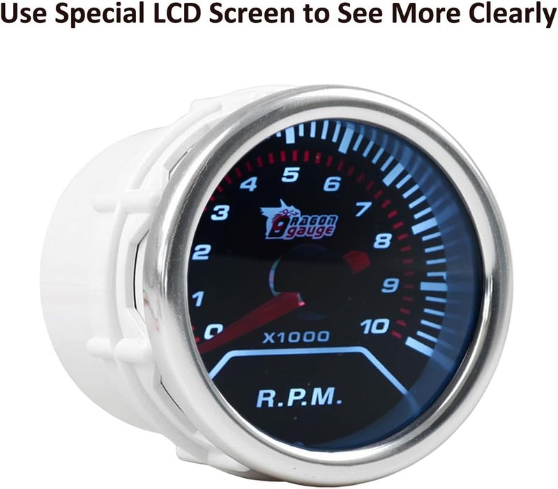 E Support Car 2" 52mm Tacho Gauge Meter Kit RPM Automotive - Image 2