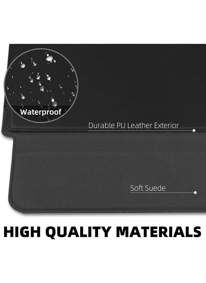 X-level 14-14.1 inch Laptop Sleeve Compatible with MacBook Air 13 MacBook Pro 13 2021 2020 2019 PU Leather Laptop Case Water-Resistant Laptop Sleeve Soft Padded Sleeve Protective Briefcase, Black  - Image 2