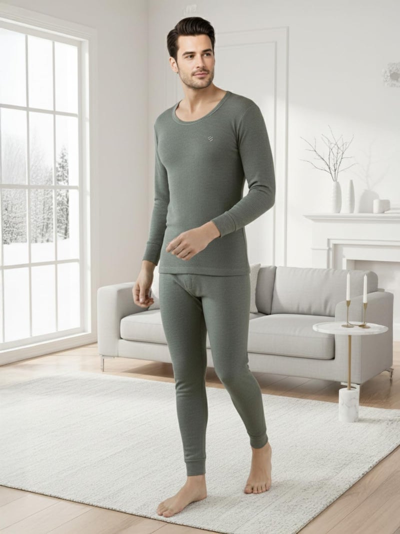 Lux Cozi ONN Men's Round Neck Full Sleeve Thermal Set_LUXCOZI_ONN_ST1_FSO_BM_Set_90 - Image 5