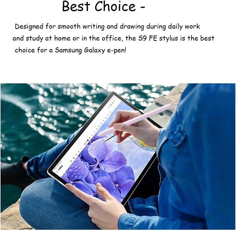 كاوشونغ قلم ستايلس Galaxy Tab S9 FE لجهاز Samsung Galaxy Tab S9 FE / S9 FE+ بديل لجهاز Samsung Galaxy Tab S9 FE / S9 FE+ / S9/S9 FE Plus / S9 S Pen (بنفسجي)، CX_TabS9 FE_Pen_FZi_2pcs - Image 5