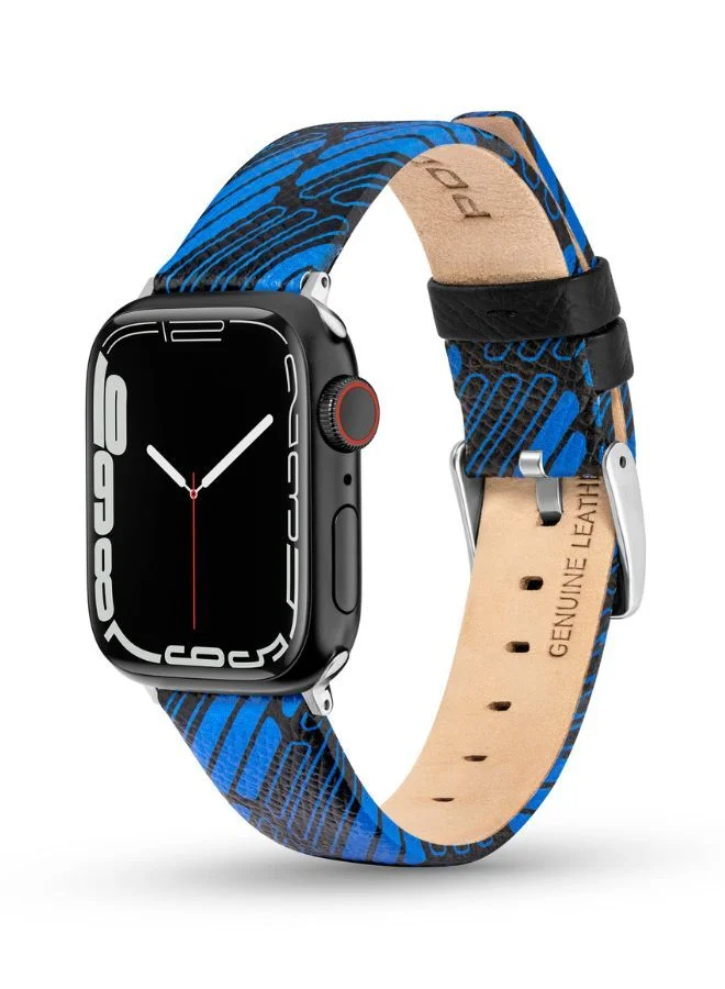 بوليس Universal Replacement Leather Strap For Men And Women Compatible With Apple Watch Series 3-9, SE, Ultra, Ultra 2 (42-44-45-50), Samsung, Huawei Or Quartz Watch With Lug Width Of 22mm