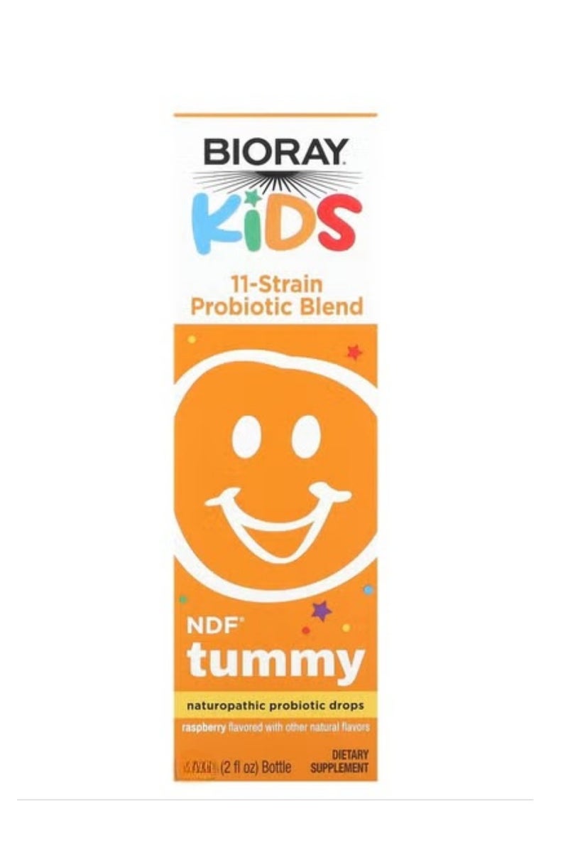 Kids NDF Tummy 11-Strain Probiotic Blend Raspberry 2 fl oz (59ml)