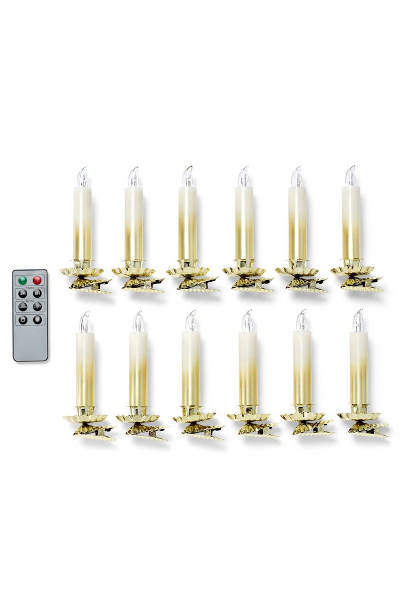 Tchibo 12 LED Candles, Off White  - Image 2