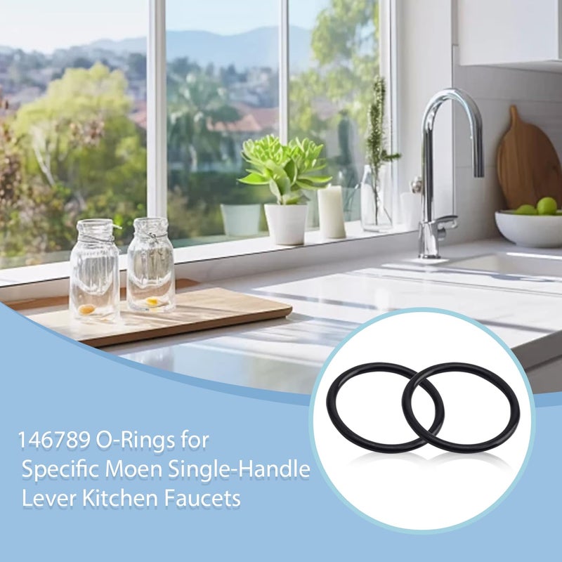 ANTDM 146789 O-Rings for Specific Moen Single-Handle Lever Kitchen Faucets (2 Sets, 4 orings) - Image 5