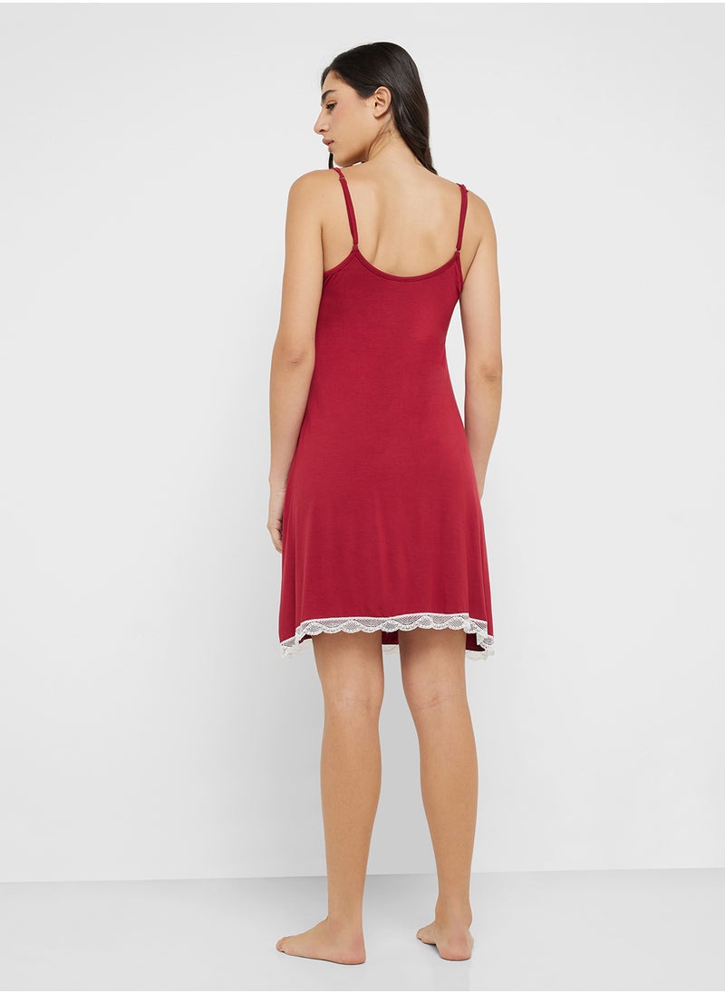 Ginger - Lace Detail Slip Dress - Image 1
