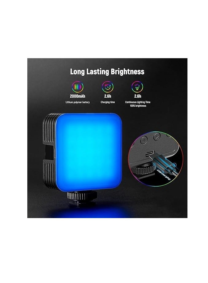 نيوير ضوء فيديو مغناطيسي RGB61 – ضوء LED صغير بكامل الألوان 360° للكاميرا - Image 4