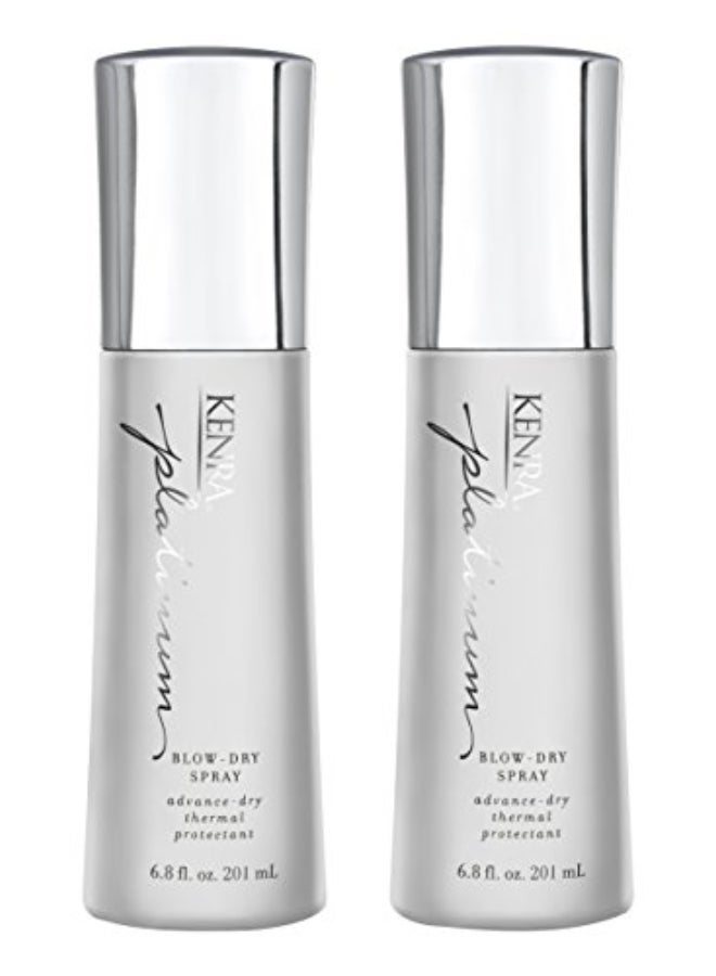 Kenra Professional Platinum BlowDry Spray TimeSaving Heat Protectant Detangles Smooths and Softens Eliminates Frizz Resists Humidity Medium To Coarse Hair 68 fl oz 2Pack - Image 1