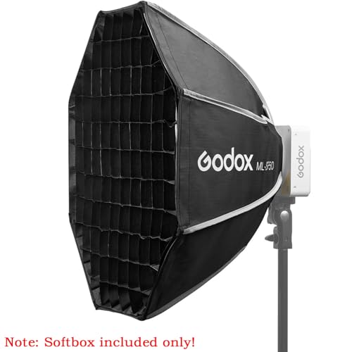 Godox ML100Bi MLSF50 Octagon Softbox 50cmX50cm196Inchx196Inch Godox Mount Softbox for ML100R ML100Bi ML60IIBi ML60Bi ML60 ML30Bi ML30 LED Video Light - Image 3