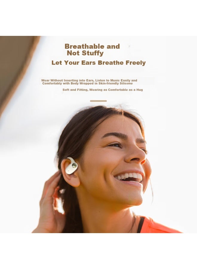 Greatwall Bluetooth Earphones Bone Conduction Concept Hanging Ear Style True Wireless Non-in-ear Open Sports Running Call Noise Reduction Long Battery Life Suitable For Huawei - Image 3