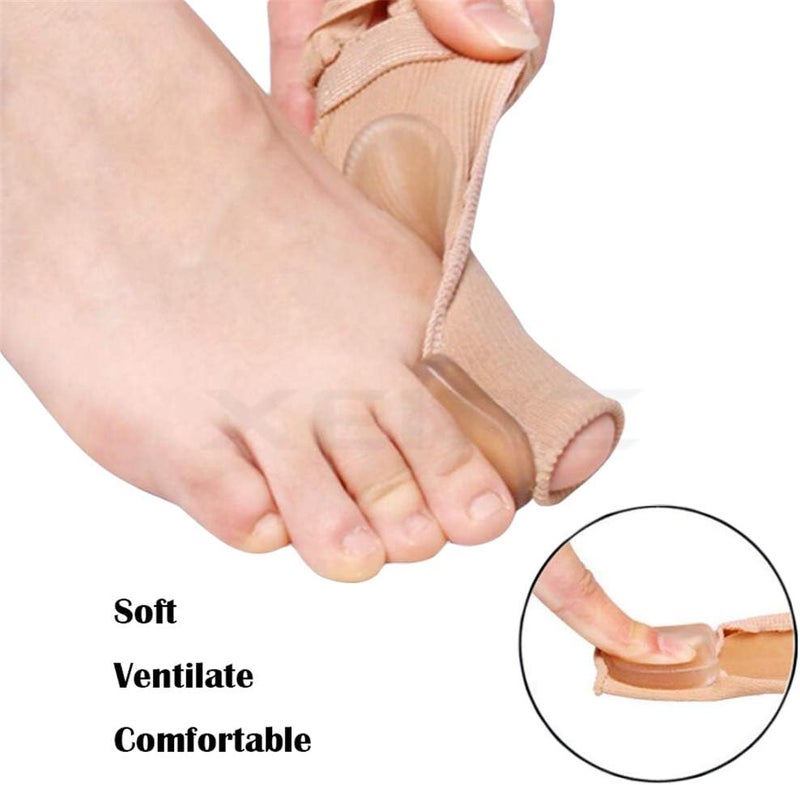 comfrt Bunion Corrector, Toe Hallux Valgus Orthodontic Seperators, Tailors Bunion Relief System Socks Sleeves, Foot Toe Protector Divider Straightener Ball of Foot Cushions, for Big Hammer Toe (2) - Image 4