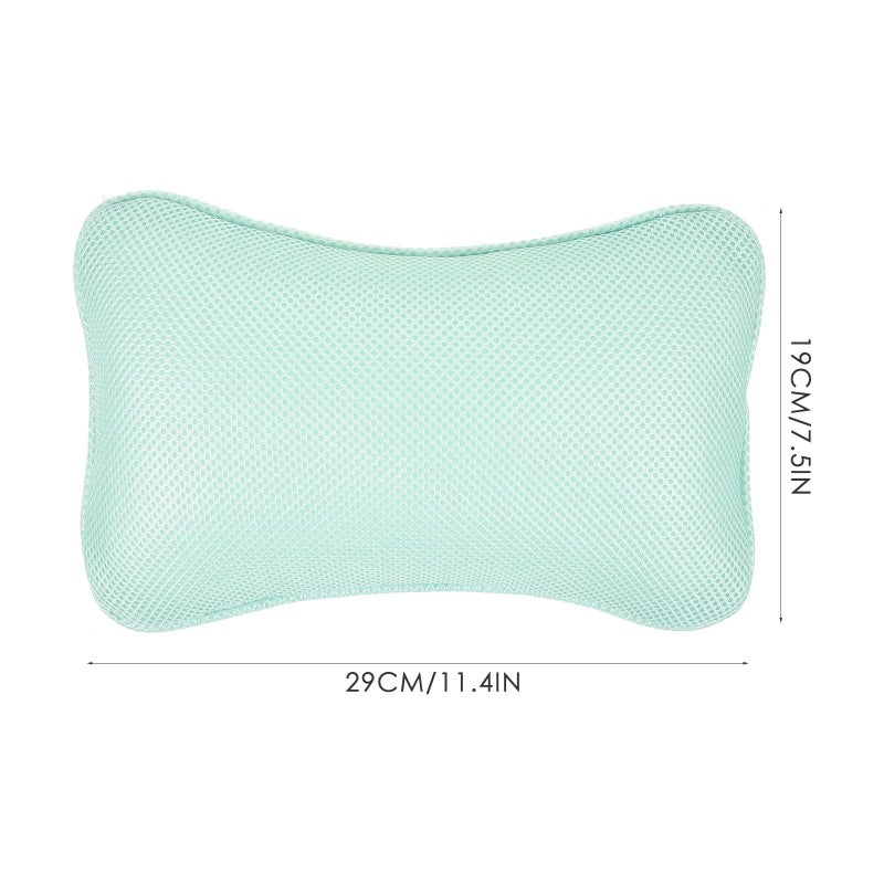 Non Slip Bathtub Pillow for Neck Support Washable Mesh Cushion Random Color - Image 3