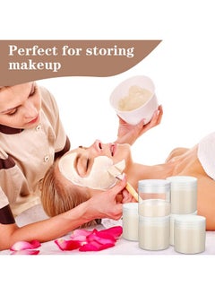 eBoot 150 Piece 2 Oz Plastic Container Jars With Lids Round Clear Cosmetic Jars Empty Clear Plastic Jars For Lotion, Cream, Makeup, Eye Shadow, Rhinestone, Samples, Pot, Travel Storage (2 Oz)  - Image 5