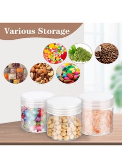 eBoot 150 Piece 2 Oz Plastic Container Jars With Lids Round Clear Cosmetic Jars Empty Clear Plastic Jars For Lotion, Cream, Makeup, Eye Shadow, Rhinestone, Samples, Pot, Travel Storage (2 Oz)  - Image 4