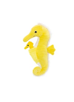 Les Deglingos Papadou the Seahorse Plush Toy - Cuddly Mom & Baby Set, Eco-Friendly Stuffed Toy from Birth, Machine Washable  - Image 1