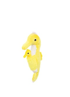 Les Deglingos Papadou the Seahorse Plush Toy - Cuddly Mom & Baby Set, Eco-Friendly Stuffed Toy from Birth, Machine Washable  - Image 3