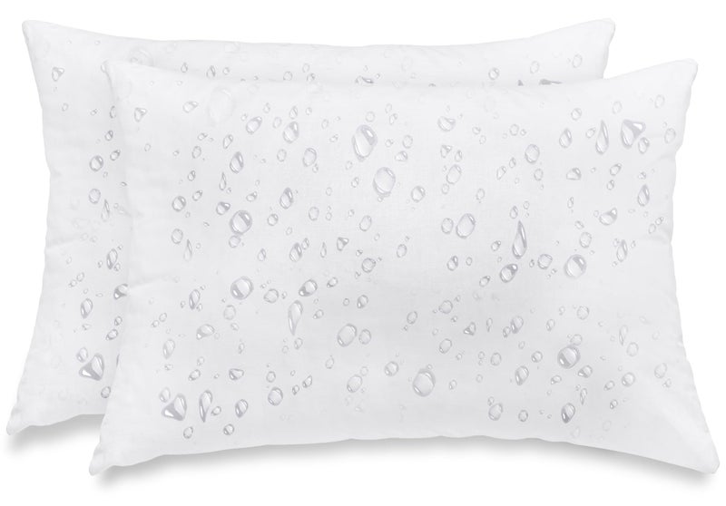 Utopia Bedding Outdoor Pillow Inserts 12 x 20 Inches (Pack of 2  White)  Water Resistant Garden Throw Pillows for Patio and Porch Furniture - Image 1