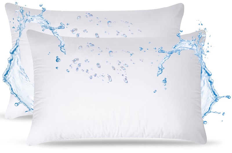 Utopia Bedding Outdoor Pillow Inserts 12 x 20 Inches (Pack of 2  White)  Water Resistant Garden Throw Pillows for Patio and Porch Furniture - Image 3