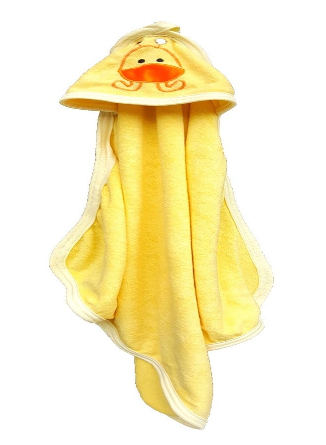BRANDONN Baby Boy's and Girl's Terry Cotton Baby Bath Towel Cum Baby Wrapper Towel (Blue and Mango, 0-2 Years) - Combo of 2 - Image 4