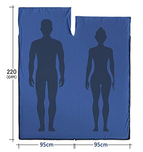 WILLNORN Sleeping Bag Liner,Travel Sheets & Adult Sleep Sack & Self Tan Sleep Sack for Backpacking,Hotel, Hostels, Lightweight Single Camping Sleep Pod - Image 5