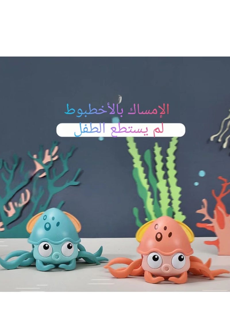 Children's electric toys, cute octopus, automatic sensing, avoiding obstacles, singing, dynamic octopus toys  - Image 2